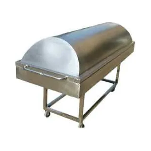 Stainless Steel Mortuary Transport Trolley with Cover — MCMRT-0002